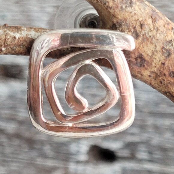 SILVER TONE EARRINGS/3 PAIRS - Picture 7 of 7